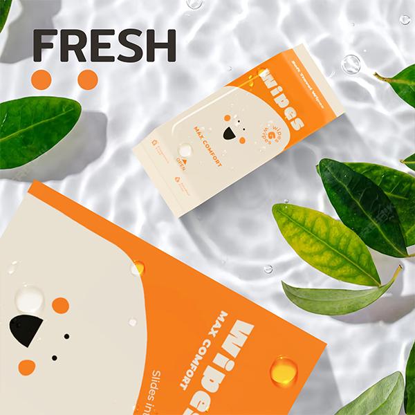 99% Water Biodegradable Wet Wipes Portable Mini Baby Wipes For Travel 60pcs 15*20cm 1