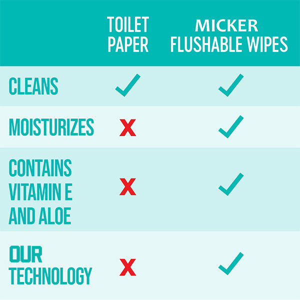 OEM Biodegradable Wet Toilet Paper Alcohol Free Hypoallergenic Adult Flushable Wipes 2